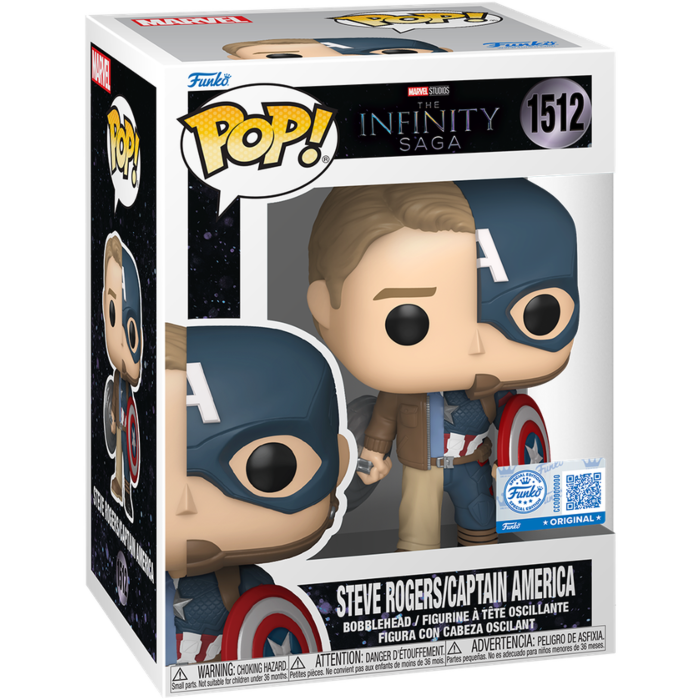 Marvel: The Infinity Saga - Steve Rogers/Captain America Split Pop! Vinyl Figure