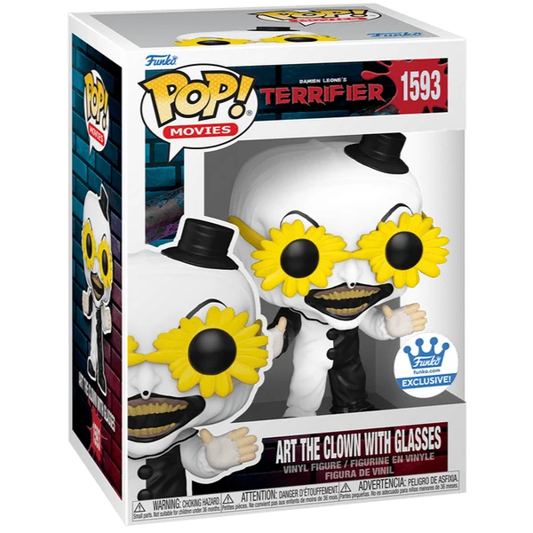 Terrifier - Art the Clown with Glasses - #1593 - Funko Shop Exclusive - Movies - Funko Pop!
